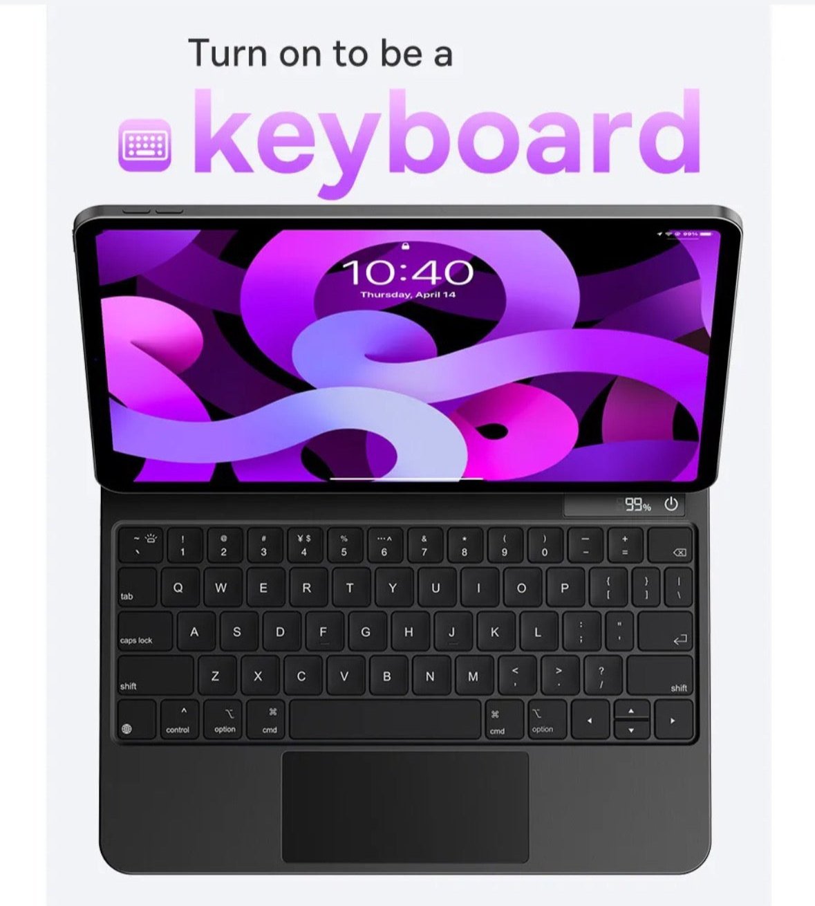 Kayboard com Touchpad Baseus para iPad