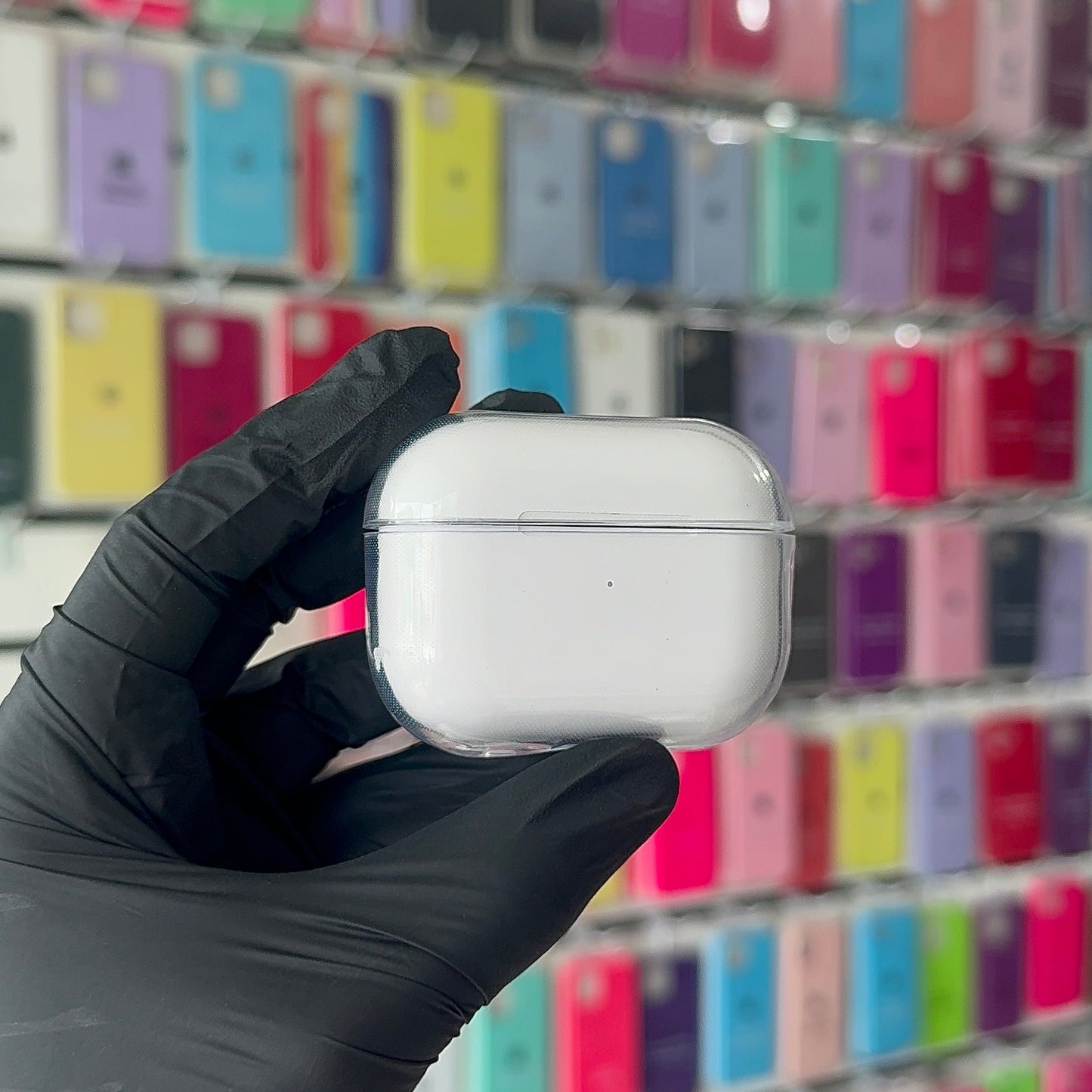 Case protetora transparente para AirPods