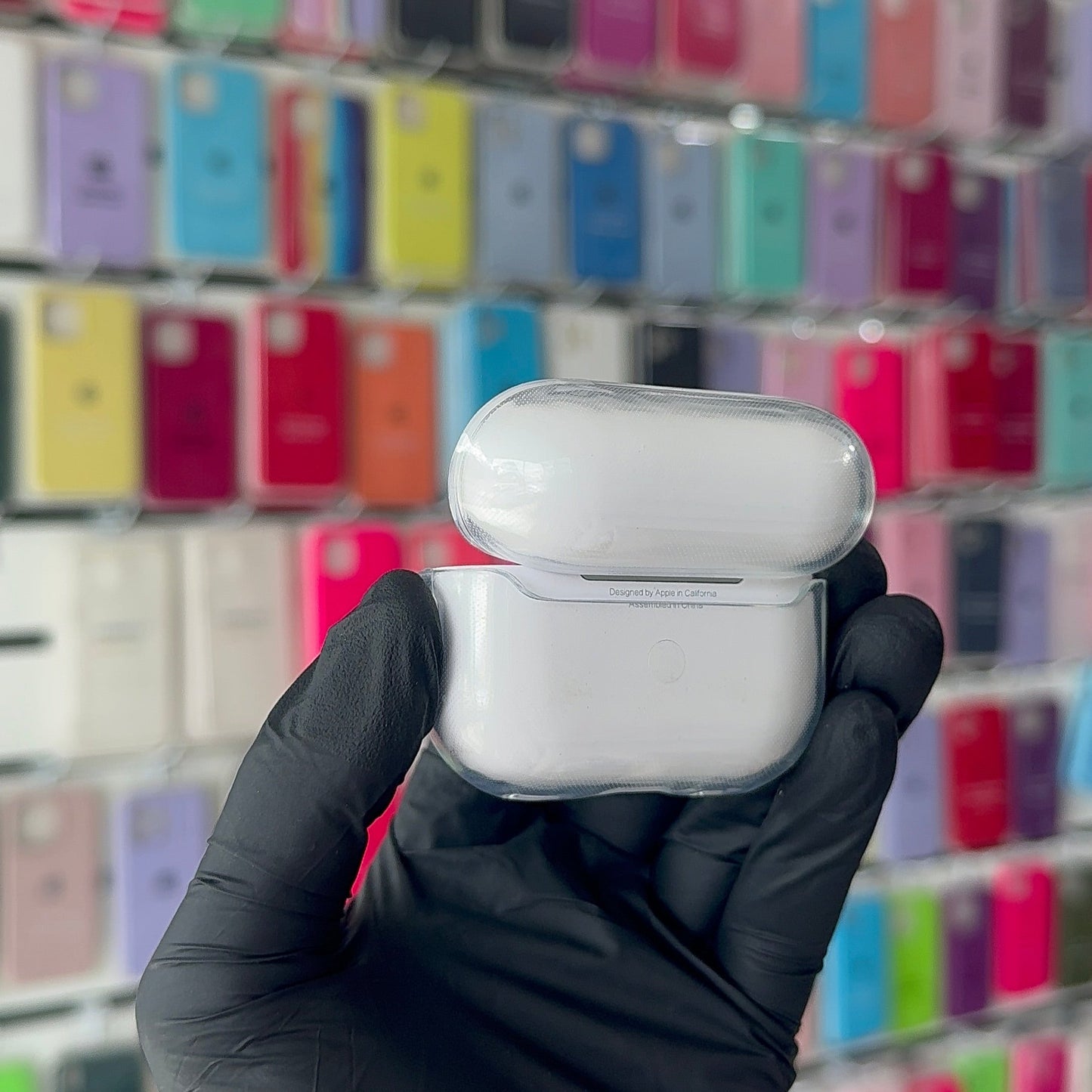 Case protetora transparente para AirPods