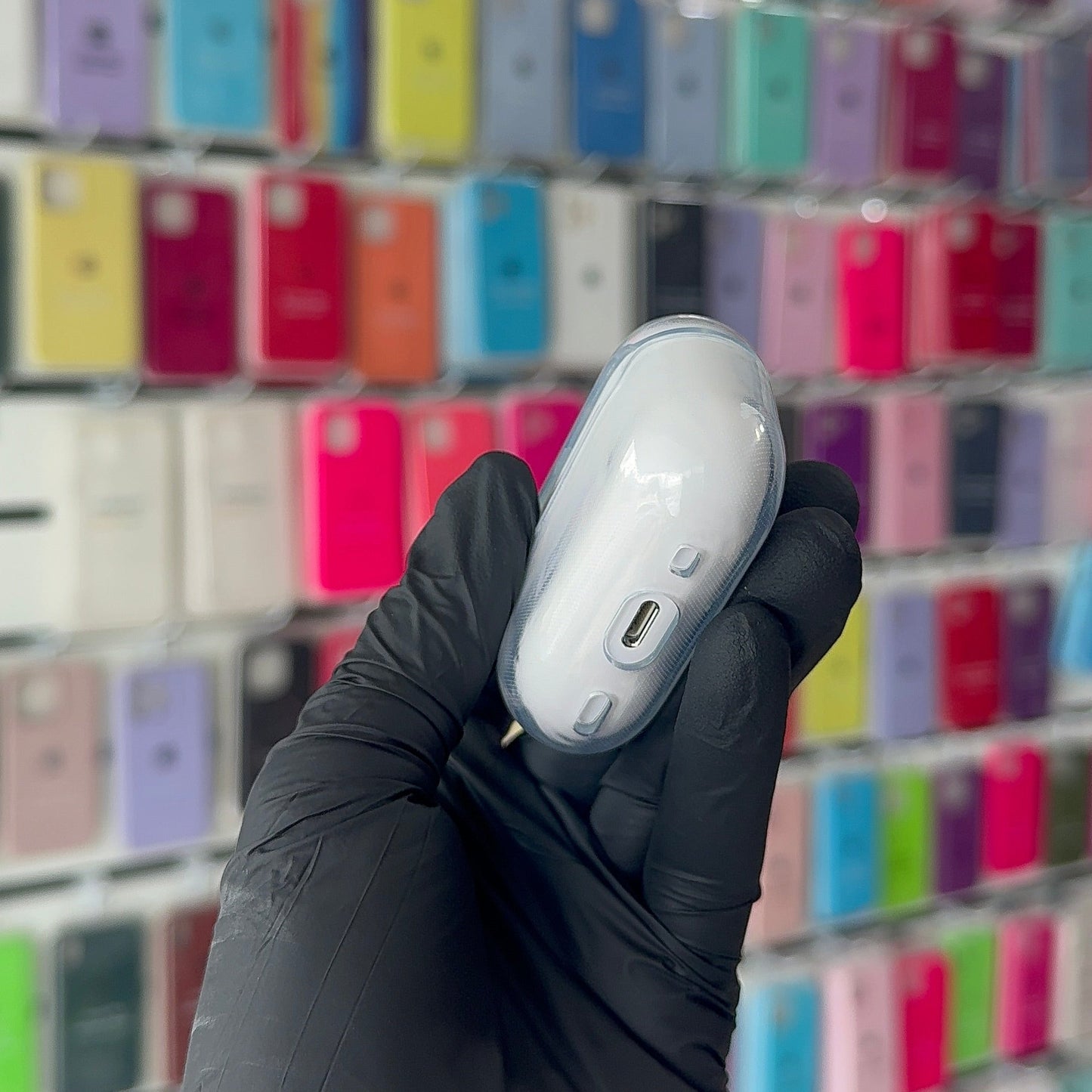 Case protetora transparente para AirPods